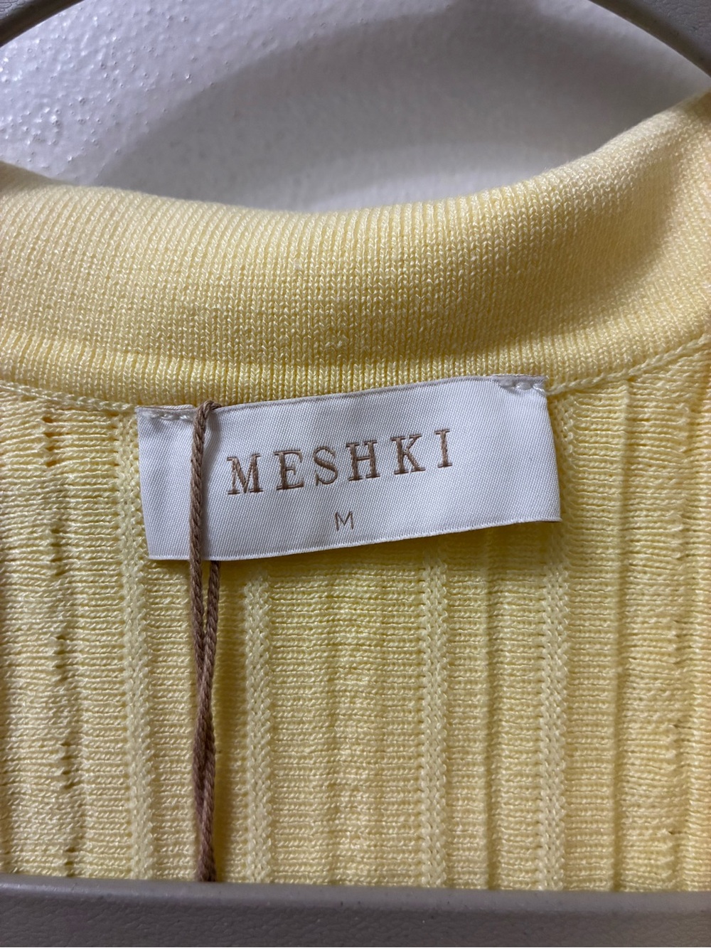 Meshki Margie Sleeveless Knit Midi Dress in Lemon - Picture 6 of 8